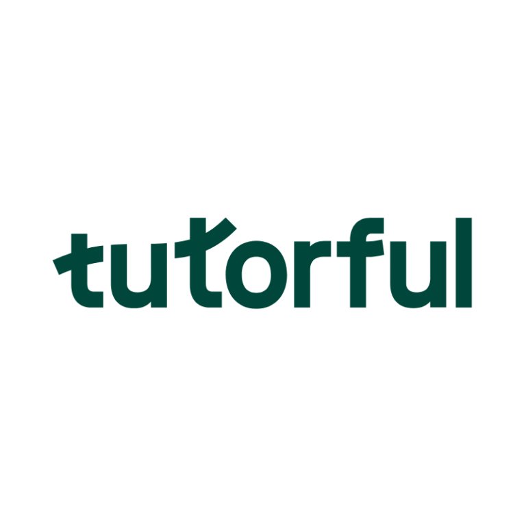 Tutorful Logo of Tutorful, featuring the word in stylised green text.